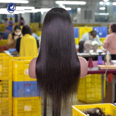 China Cheap Virgin Brazilian Real Hair Straight Lace Front Wigs For Black Women for sale