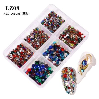 China Easy Apply 2021 Mixed Color 3D Nail Art High Quality Fake Stone for sale