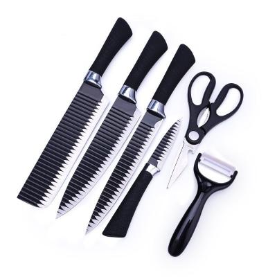 China Viable Quality 6PCS Size Non-stick Kitchen Knife Set Kitchen Knife Set In Gift Box for sale