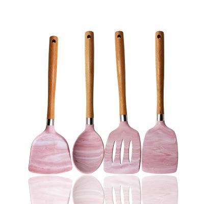 China Sustainable High Quality 4PCS Silicone Kitchen Utensils Set For Cooking for sale