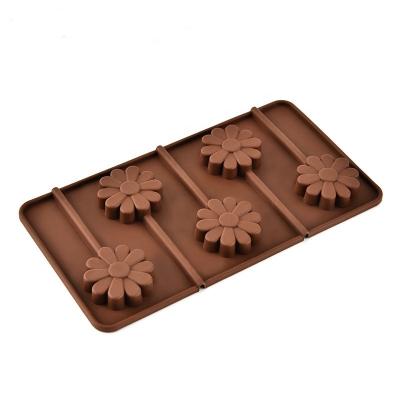 China Viable Hot Selling Flower Shape Silicone Chocolate Mold for sale