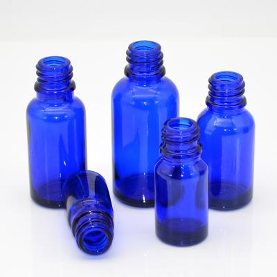 China Blue Glass Cosmetics Perfume Bottle Small Essence Oil 5ml10ml15ml20ml30ml50ml100ml for sale