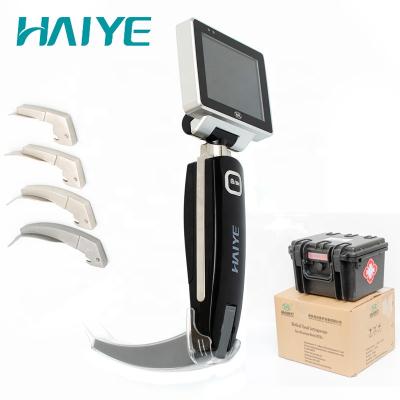 China 3-100mm HAIYE USB 8GB medical portable pediatric ENT device special used surgery with anesthesia disposable blade video laryngoscope for sale