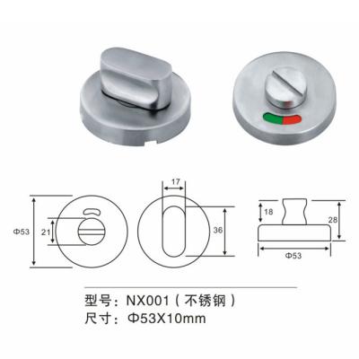 China SS 304 van het de Hardwareroestvrije staal van de Deurmontage van de de Indicatordeur het Handvat van het de Knopslot Te koop