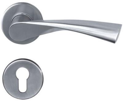 China 304 Stainless Steel External Door Handles , Casting Solid Ss Door Handles for sale