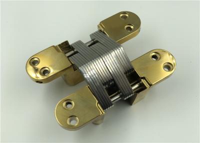 China Gold 180 Degree Concealed Hinge / Industrial Concealed Cabinet Hinges for sale