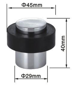 China Bujão de aço inoxidável da parte traseira de porta do revestimento de PVD 29x40mm à venda