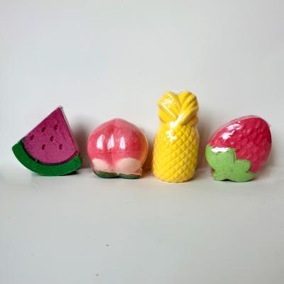 China Bath Sook Bath Sook 12 Pieces Gift Set Bath Bomb Fruit Peach Watermelon Pineapple Sparkling Strawberry for sale