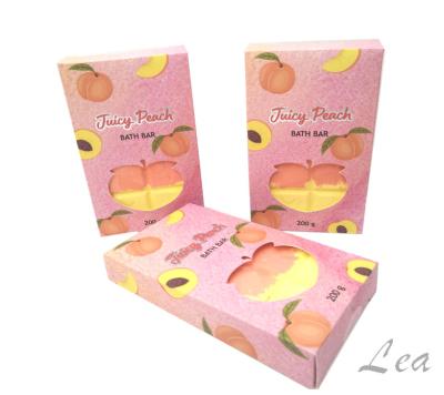 China Luxury Eco-Friendly Moisturizing Peach-Color Bubble Bath Bomb for sale