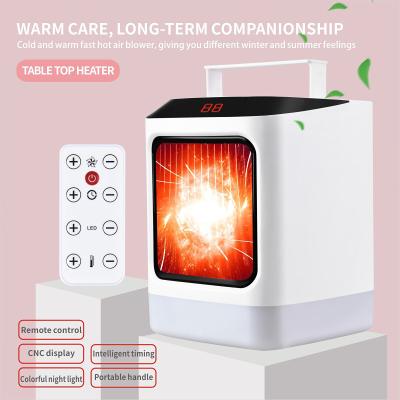 China 2020 Winter Electric Fan Heater Bedroom Heater Mini Heater Desktop Fan Heater for sale