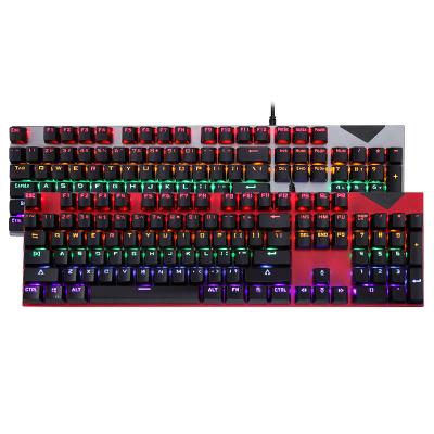 China Waterproof Anti-ghosting Geimer Teclado Gamers Gaming Keyboards Tablet Usb Wired PC RGB Gamer Key Board Gamnig Metal Plate Mechanical Keyboard for sale