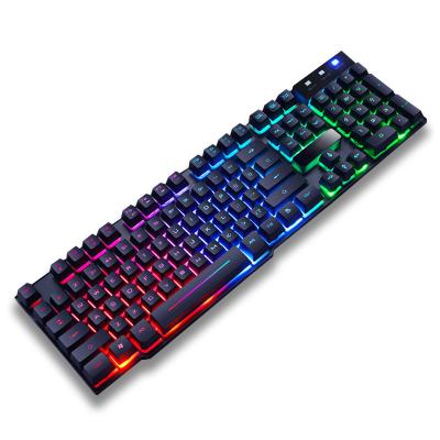 China Glowing Universal Teclado Geimer Rgb PC Gaming Key Board Universal Gamer Keyboard For Anti-Ghosting 104 Keys Low Price Wired Keyboards For Laptop Computer for sale