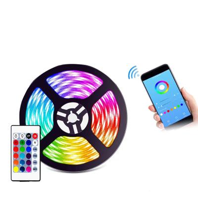 China Hotel 5050 Wifi Phone Controller Usb TV Para Backlight Rgbic 5V Rgbw Cinta Tira Neon Cob RGB Smart Backlight Lux LED Strip Light With Remote for sale