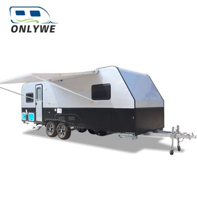 China Onlywe Travel Trailer Luxury Offroad Camping Travel Trailer Slide Camper Trailer for sale