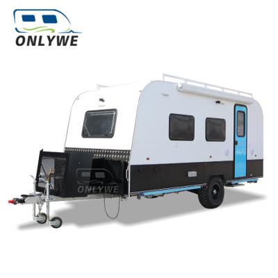 China Onlywe offroad travel trailer motorhomes mobile travel trailer caravan rv for sale