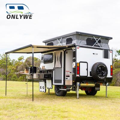 China Offroad Galvanized Steel Travel Trailer Onlywe Camper Trailer Travel Trailers for sale