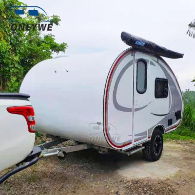 China Travel Trailer Onlywe Teardrop Travel Trailer Outdoor Mobile Caravan Camper RV for sale