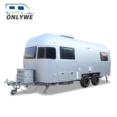 China Travel Trailer Onlywe High Quality Aluminum Off Road Airstream Camping Camper Trailer for sale