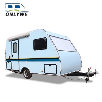 China Travel Trailer ONLYWE RV Small Motorhomes Motorhome Caravan Camper Trailer for sale