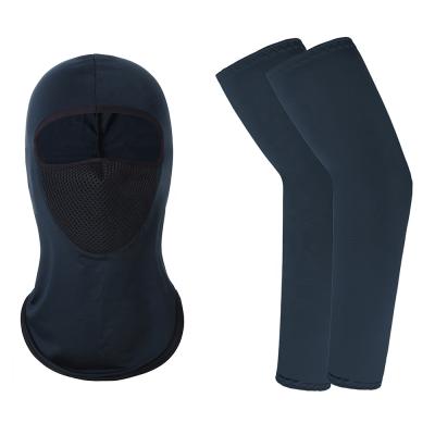 China Spandex+Polyester Breathable And Waterproof Spandex+Polyester Ski Mask Balaclava Face Mask Summer Cuff Neck Quick Dry Hat for sale