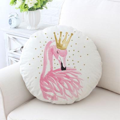 China Other New Design Flamingo Pink Print Pattern Cotton Office Chair Canvas Rug For Carpet for sale