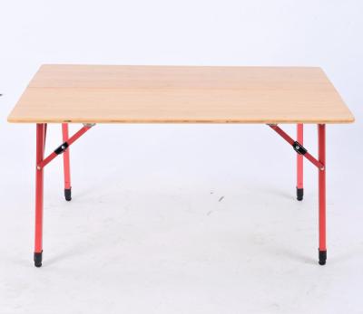 China Durable high class camping table camping use bamboo material bamboo table morden folding table for sale