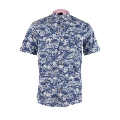 China Viable made in china summer floral different types high quality cotton beach print men's short sleeve shirts for sale