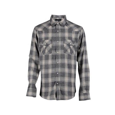 China OEM Breathable Fashionable Wholesale Plaid Comfortable Flannel Shirt Men Manufacturer for sale