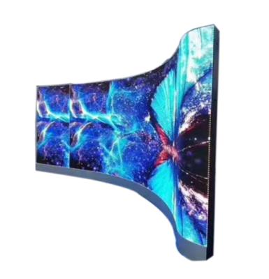 China TOPLED Indoor Full Color Flexible Led Display Panel P1.875 Soft Led Curve Led Screen Round Circle For Advertising for sale