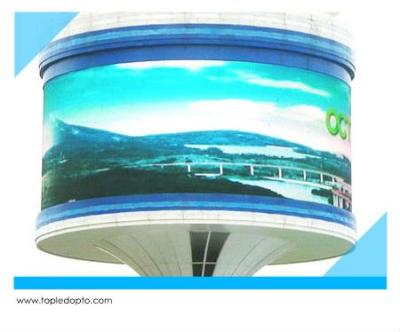 China Wholesale TOPLED Hd Outdoor Window P10 Film Video Wall Led Display Advertising for sale