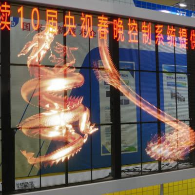 China Advertising Custom Digital Rental Sign P7.82-15.64 Transparent Led Display Screen For Supermarket for sale