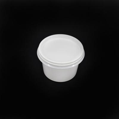 China Luckytime Single Wall Eco - Friendly Customized White Plastic Bowl For Outlet Food for sale