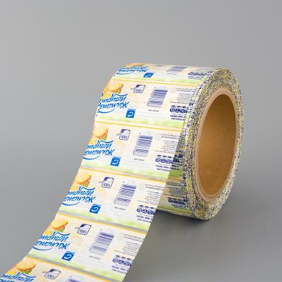 China Waterproof Luckytime Customized Adhesive Sticker Label Good Price Roll For Beverage for sale