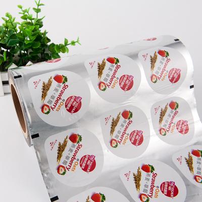 China New Design Wrapping Roll Heat Aluminum Foil Moisture Proof Lids For Yogurt Pet Cup Sealing Film With High Quality for sale