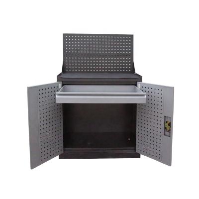 China Benches Long Term Tool Work Solution Garage Panel Rack Metal Tool Cabinet Hanging Lockable Garage Storage Furniture for sale