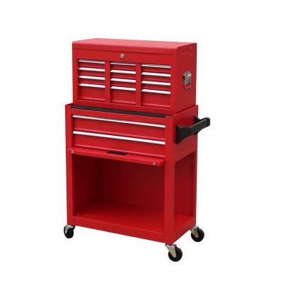 China Mobile Steel Industrial Storage Drawer Workshop Tool Trolley Cabinet Factory Sale en venta