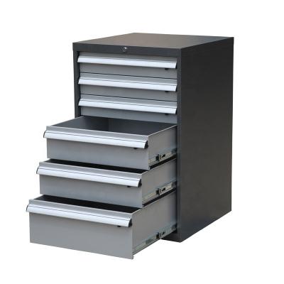 China Workshop JIN FENG 6 Drawer Tool Cabinet Metal Garage Cabinet Tool Drawer Cabinet JF-TCF06 for sale