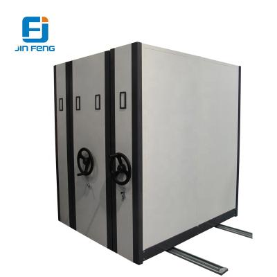 China JF-MS01 Precipitation Metal Mass Sliding Shelf And File Shelf With Moving Movable Shelving for sale