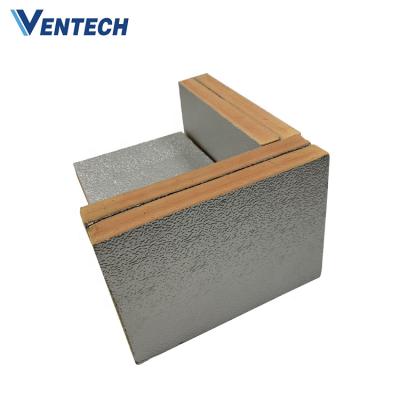 China Contemporary Pre-insulated PIR Polyisocyanurate Foam Duct Board For HVAC Air Duct for sale