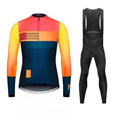 China Breathable Wholesale Custom Cycling Jersey Sets Mens Road Bike Jersey Bib Bib Apparel Women Cycling Uniforms Cycling Wear for sale