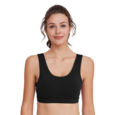 China New fashion breathable comfortable high elasticity sports bra women terylene yoga sports bra for sale