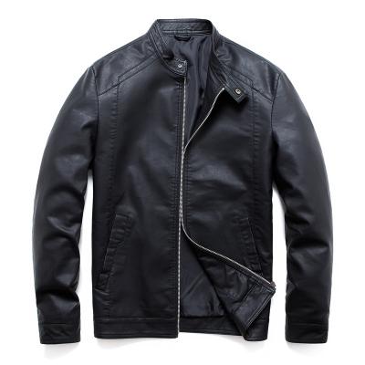 China Wholesale PU High Quality Synthetic Leather Men's Breathable Streetwear Jacket for sale