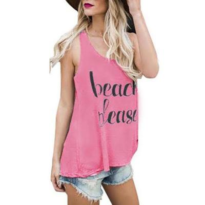 China Breathable OEM Customized Beach Beach Please. Most Upscale Available.Comfortable Tank Top For Women Features Humourous Graphics for sale