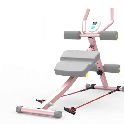 China Abdominal Roller Machine Platform Sit Up Assistant Equipment Foldable Fitness Trainer Abdomen Machine Universal Home Gym Core for sale