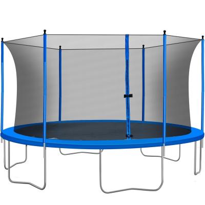 China Large Eco-Friendly Garden Around Trampoline Park Adults Outdoor Trampoline Ladder With Safety Net For Sale 6ft 8ft Sportspowers for sale