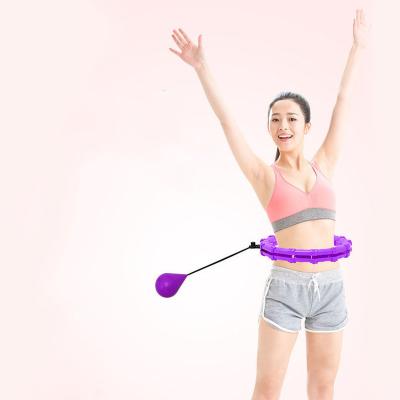 China Durable Wholesale Abdomen Exercise Waist Equipment Fitness Gym Manufacture Smart Weighted Polynesian Dance Ring Hoop With Weighted Ball for sale