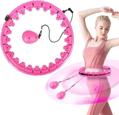 China Waist Slimming Smart Weighted Polynesian Dance Hooping For Adults And Kids Exercise Fitness Equipment For Home Workouts 24 Sections for sale