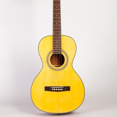 China Solid Spruce Top OEM Factory Solid Spruce Top Mahogany Back Parlor Electric Acoustic Guitar for sale