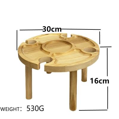 China Durable Outdoor Beach Portable Folding Wine Table for sale