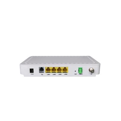 China FTTH FTTB FTTX Dual/Single Fiber ONU Network 4GE+1POTS+CATV EPON ONT Device For Huawei Olt for sale